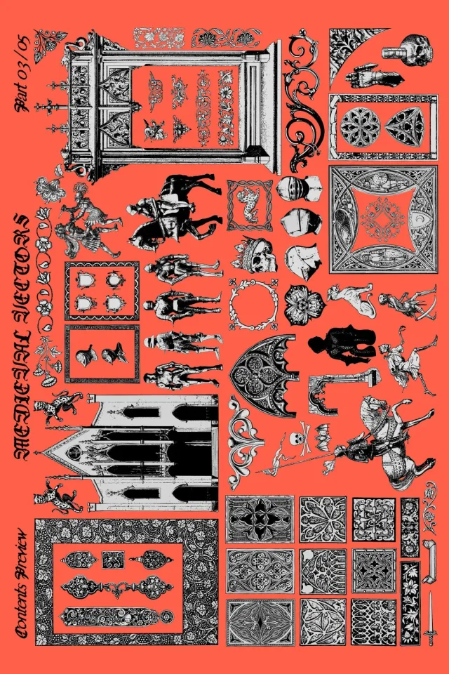 Medieval knight Decoration Pack &mdash; preview 5