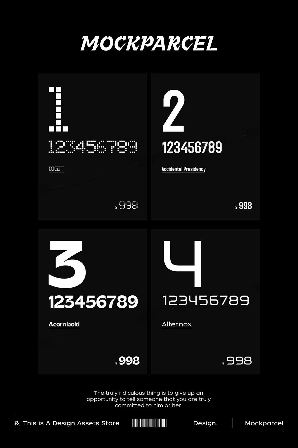 24 number fonts