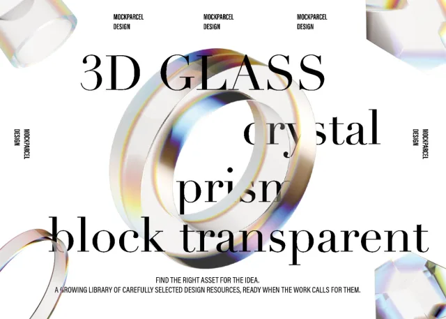 232 3D glass crystal prism block preview 1