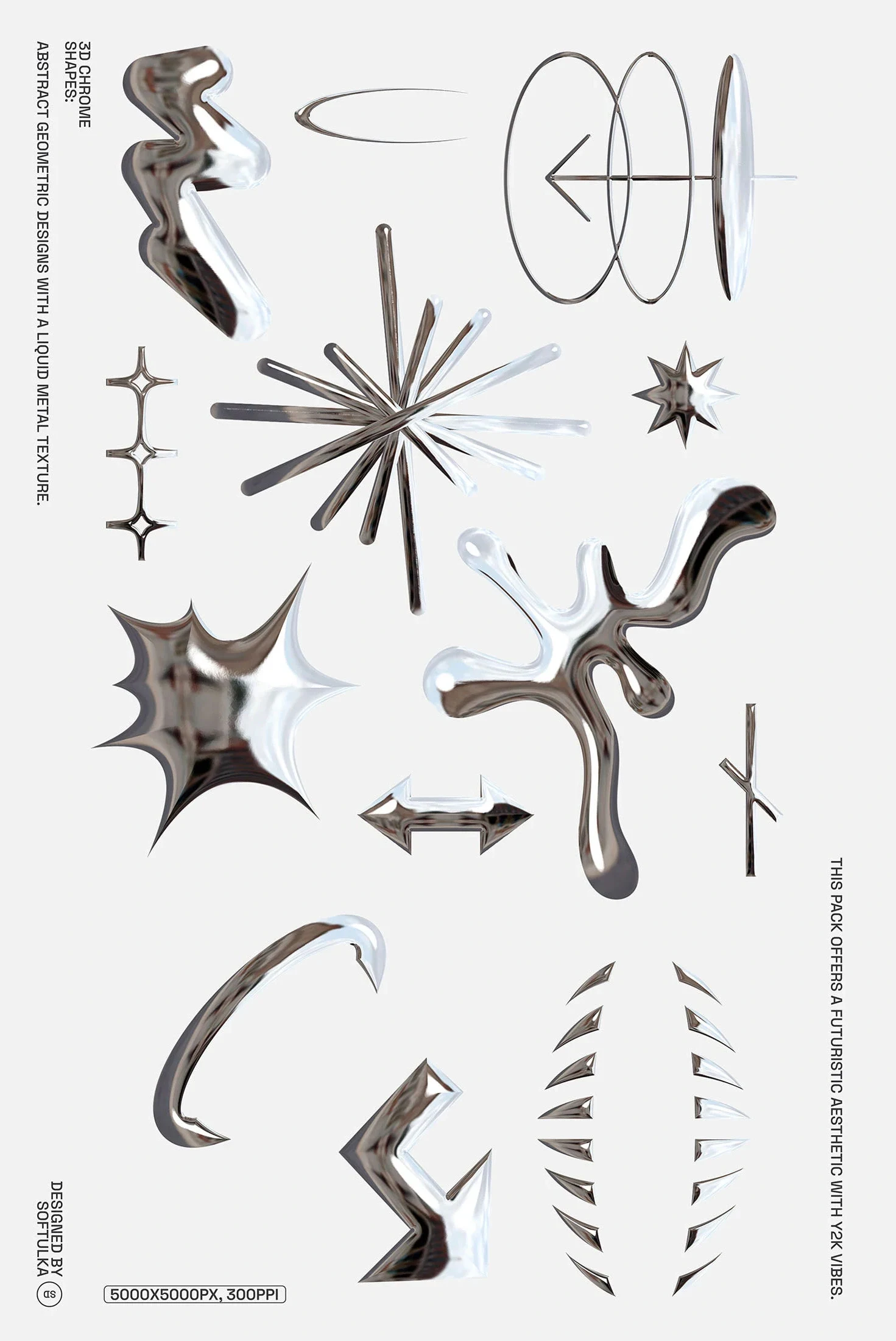 313 Abstract chrome-plated visual element icon &mdash; preview 4