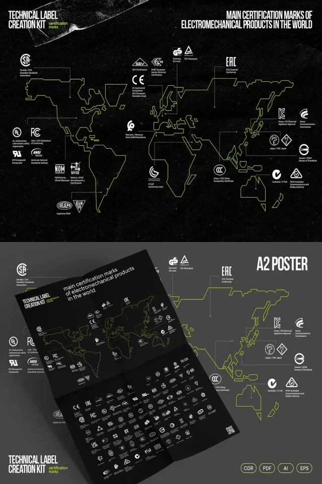 AI template for label layout &mdash; preview 2