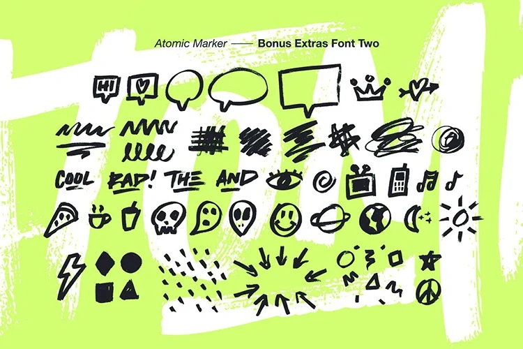 Graffiti marker pen fonts &mdash; preview 8