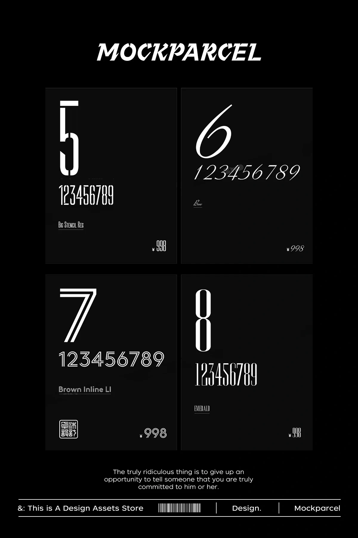 24 number fonts &mdash; preview 2