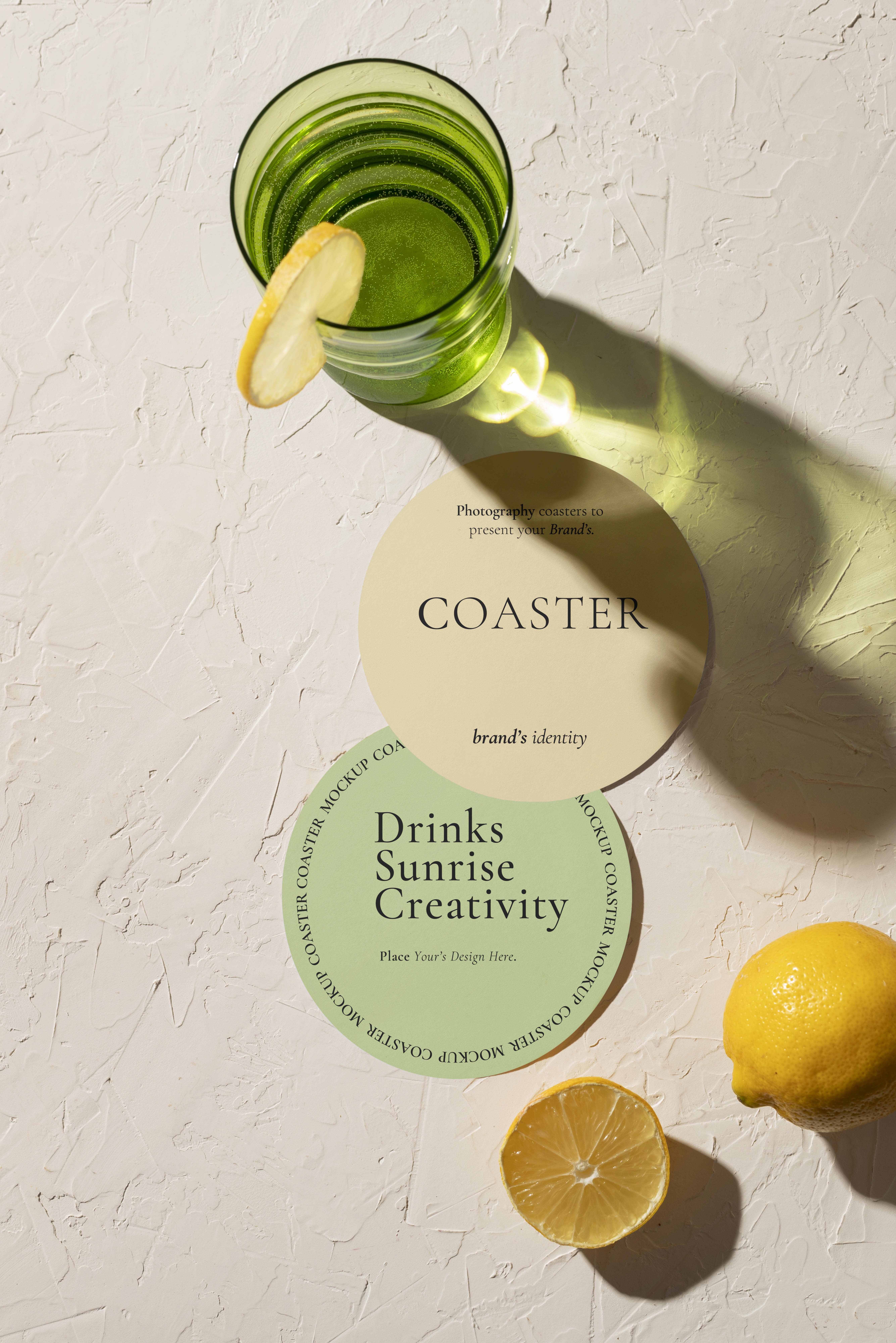 17 Drink Coaster Mockup &mdash; preview 11