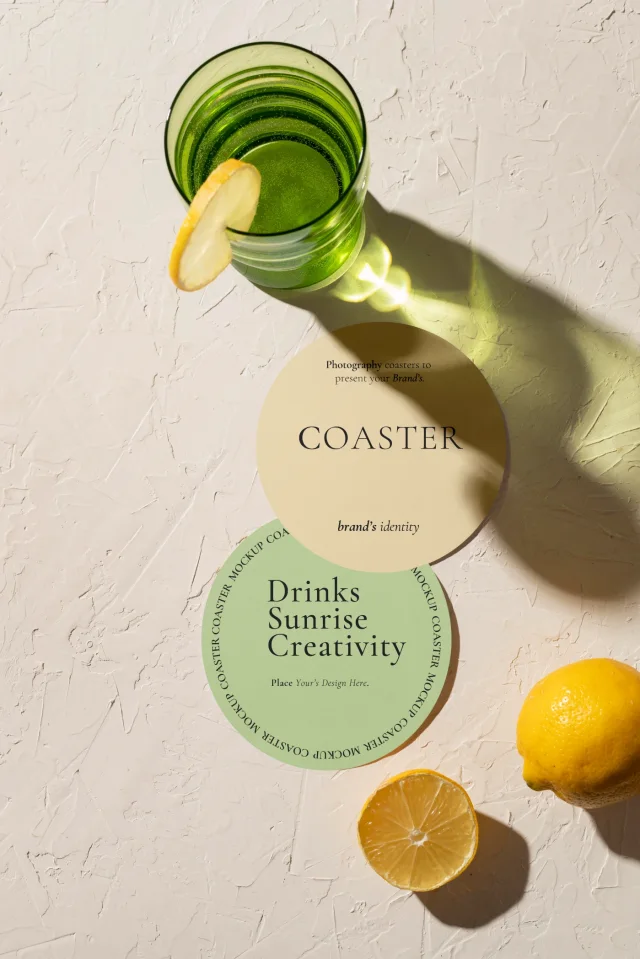17 Drink Coaster Mockup &mdash; preview 11
