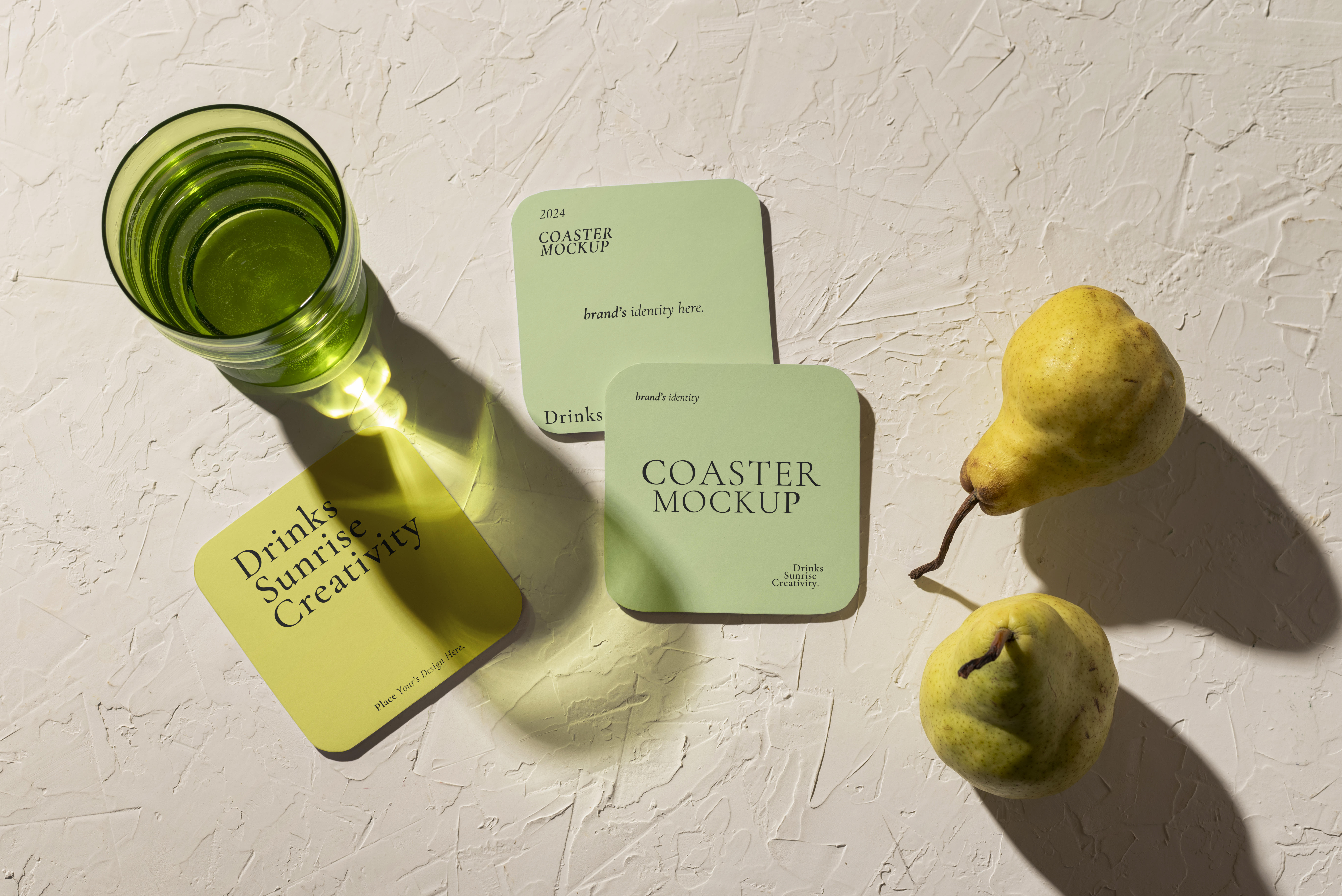 17 Drink Coaster Mockup &mdash; preview 4