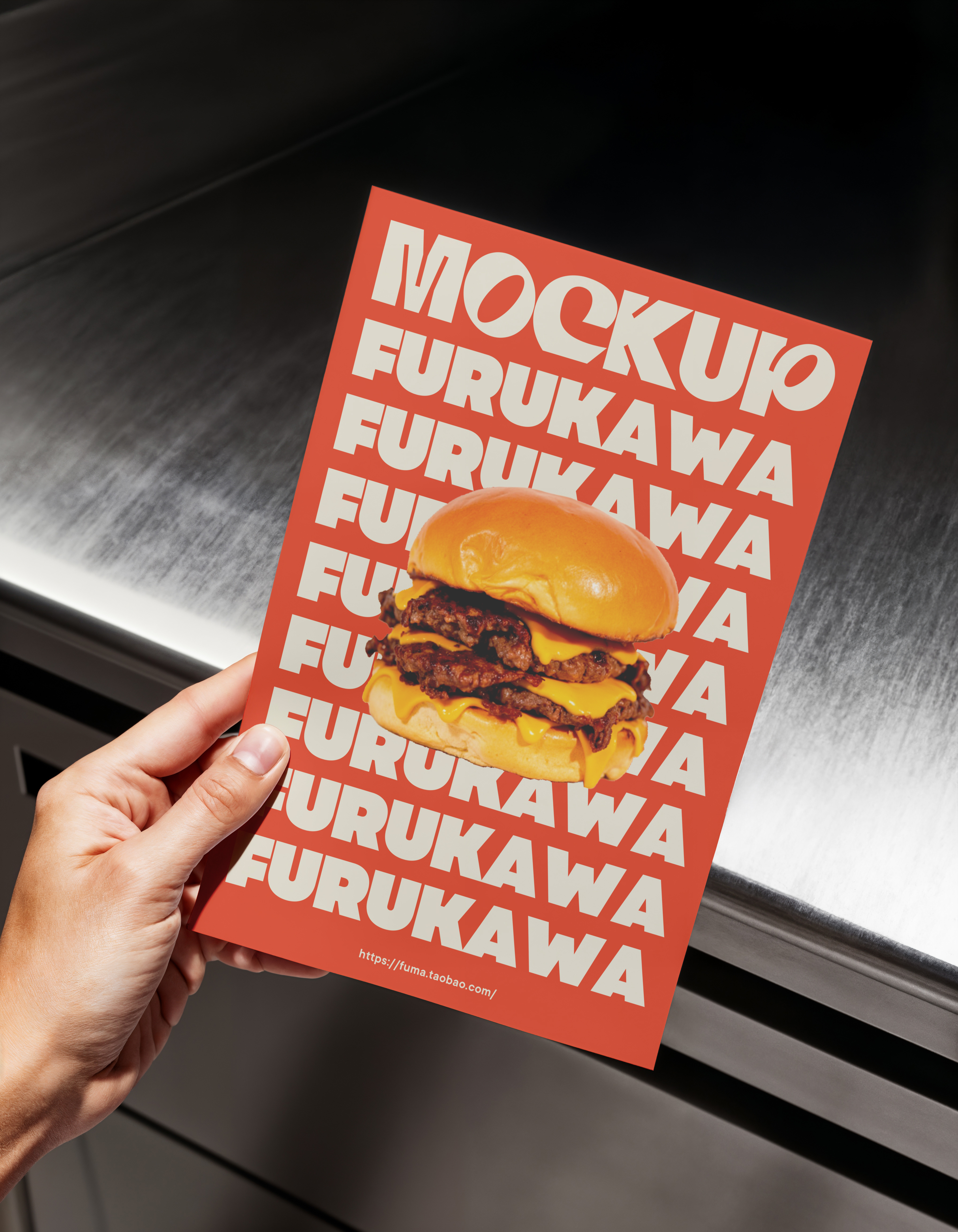Fast food hamburger brand packaging Mockup &mdash; preview 9