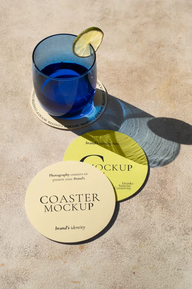 17 Drink Coaster Mockup &mdash; preview 3