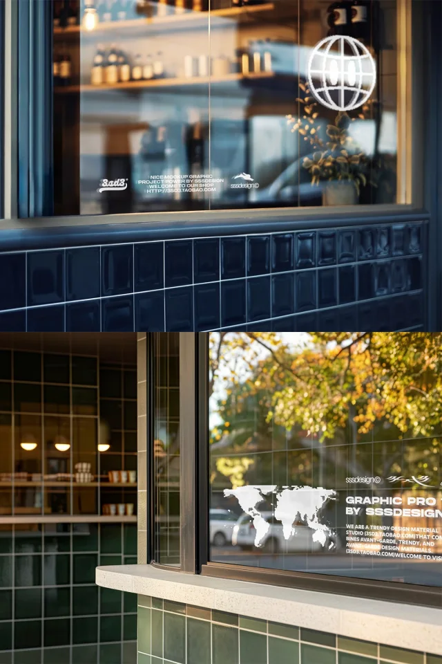 12 Cafe shop Window Storefront &mdash; preview 4