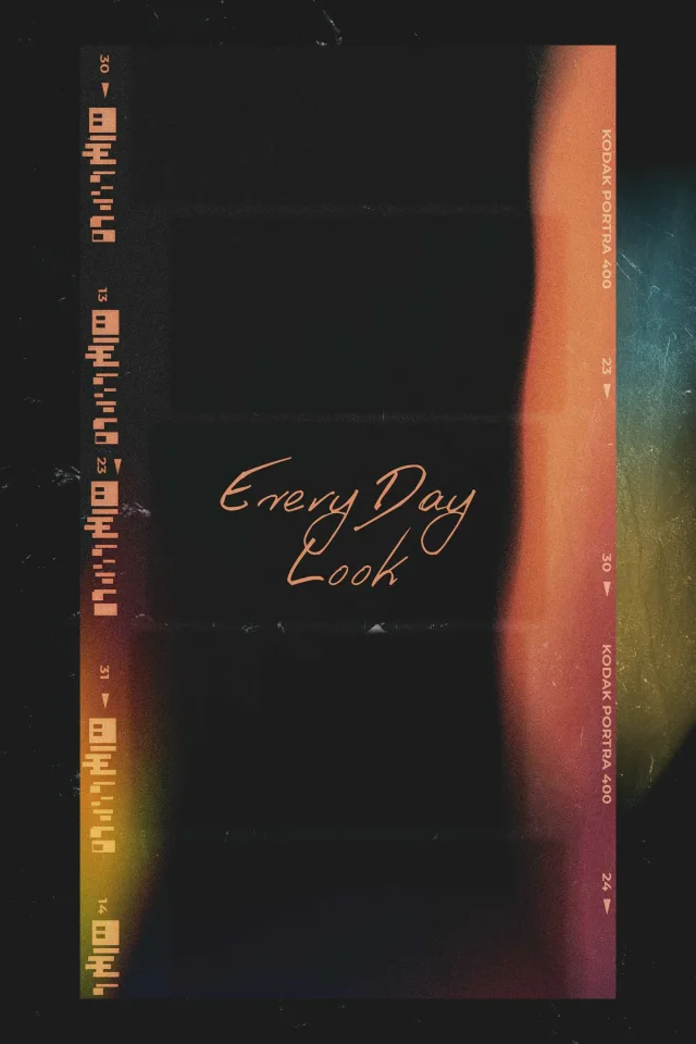 Trendy retro light-leaking film photo templates preview 2