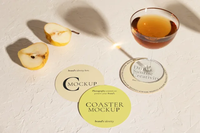 17 Drink Coaster Mockup &mdash; preview 9