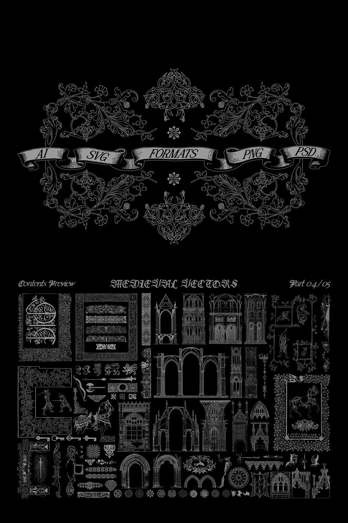 Medieval knight Decoration Pack &mdash; preview 7
