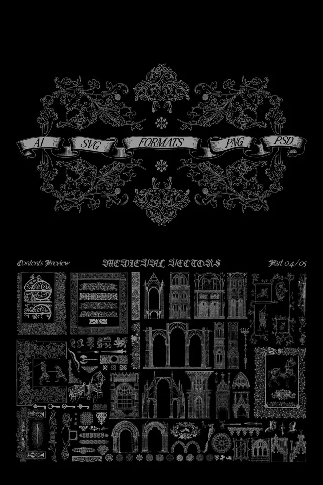 Medieval knight Decoration Pack &mdash; preview 7