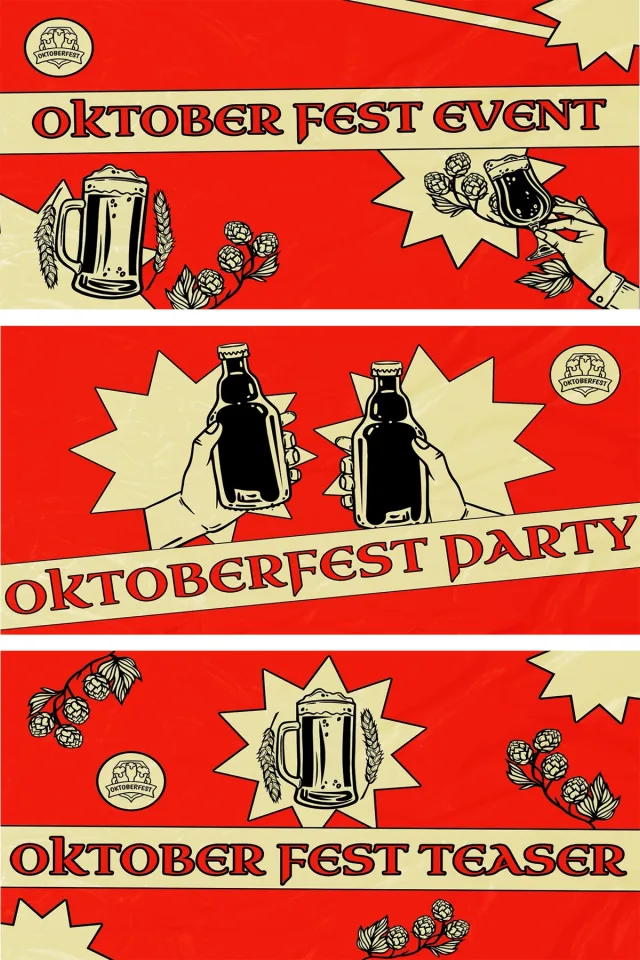 11 Retro-style beer and wine illustration poster &mdash; preview 3
