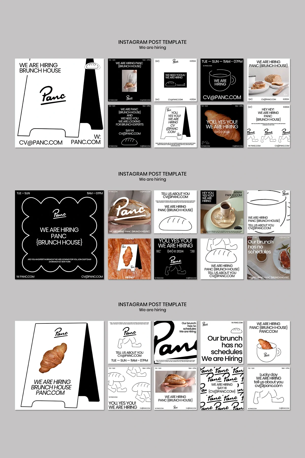 Modern minimalist bakery coffee Template &mdash; preview 8