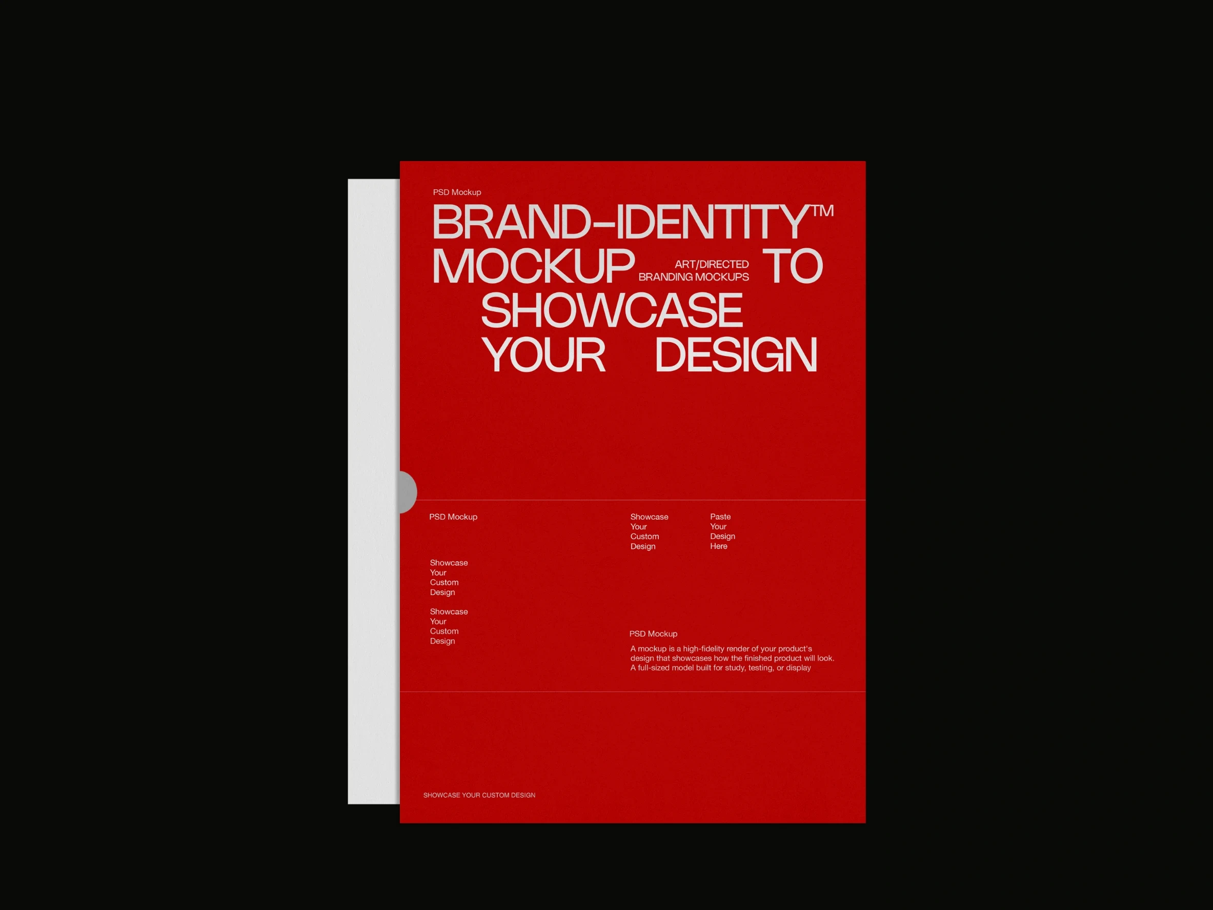 Red minimalist luxury premium office brand VI set &mdash; preview 9