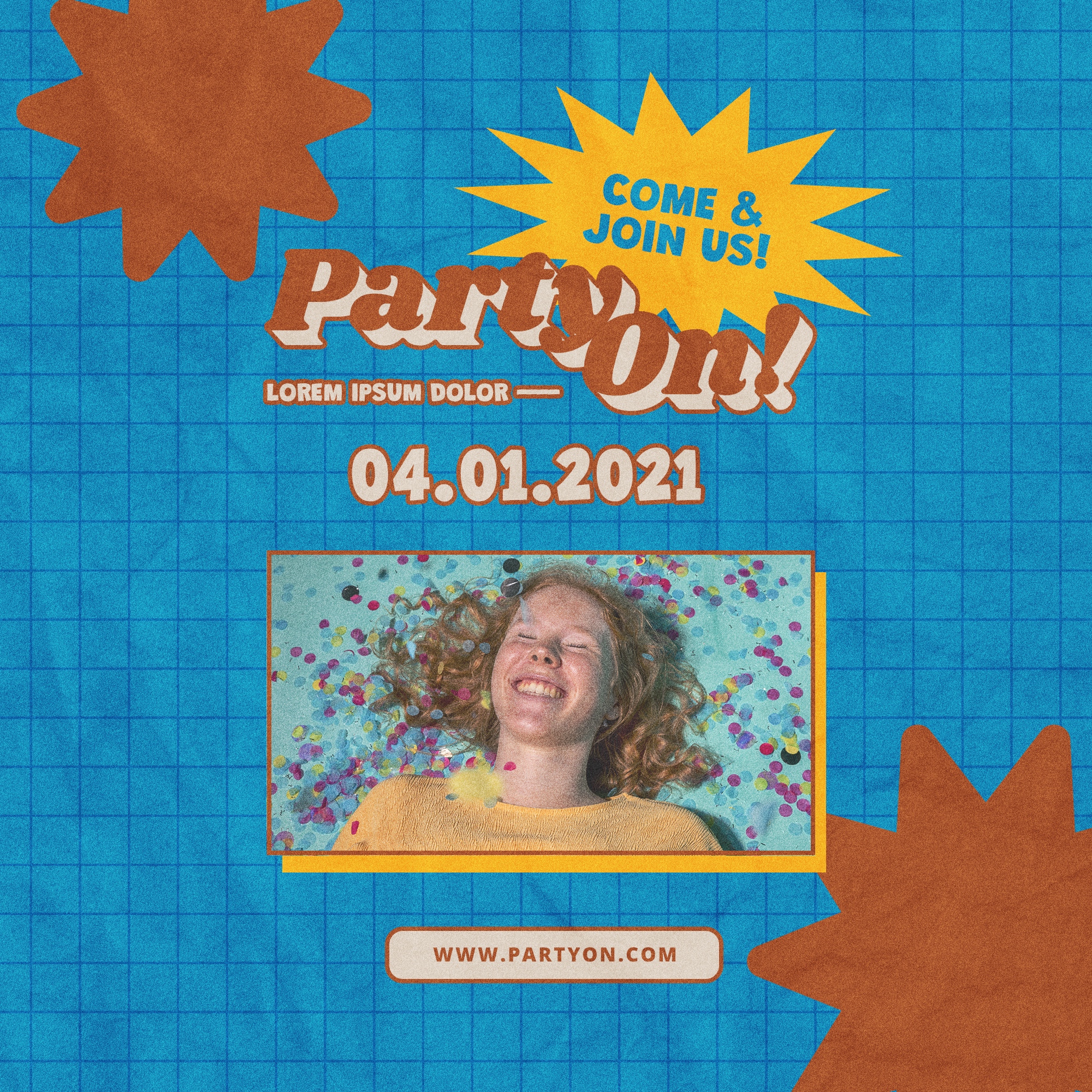 11 American retro promotional party posters &mdash; preview 5