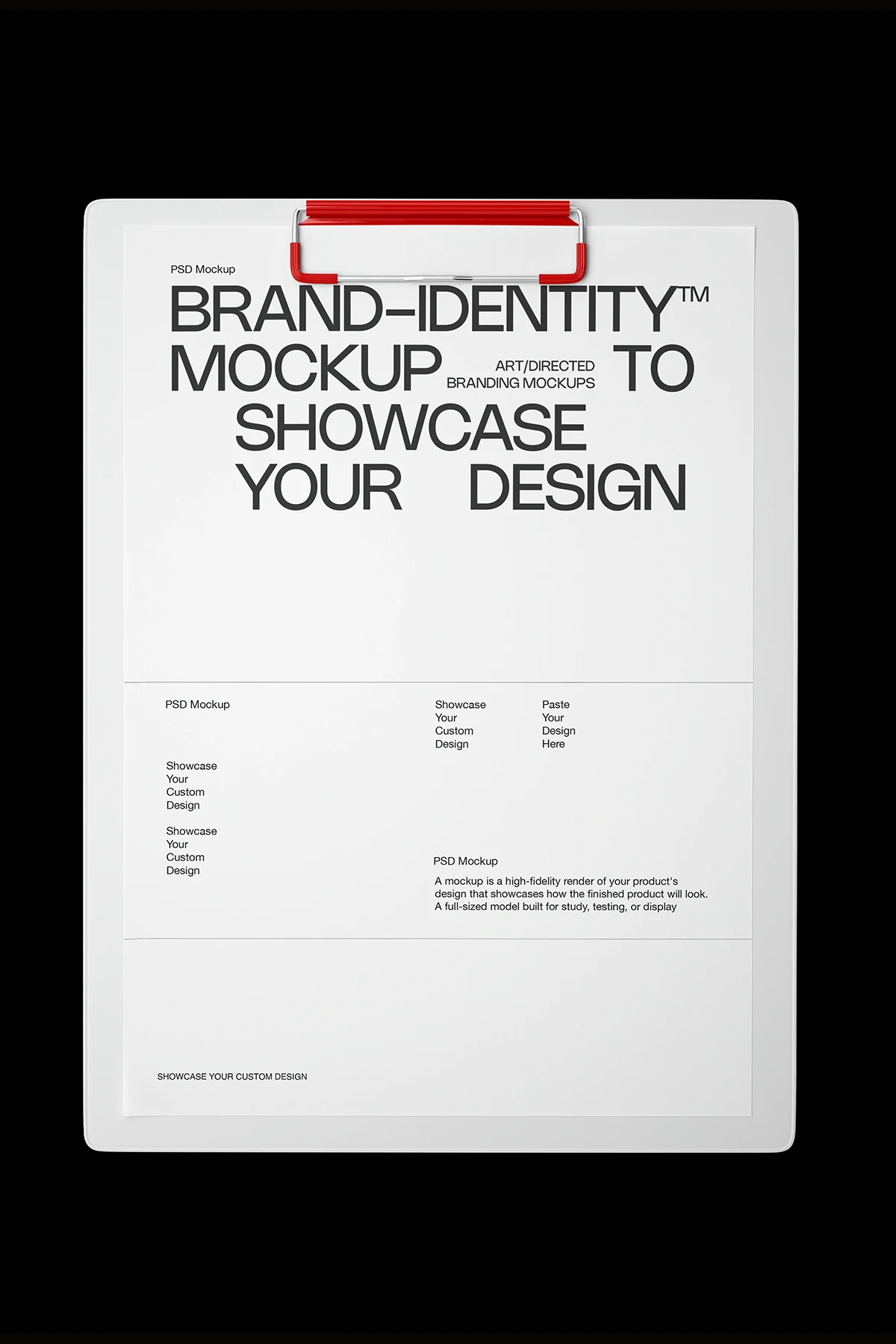 Red minimalist luxury premium office brand VI set &mdash; preview 3