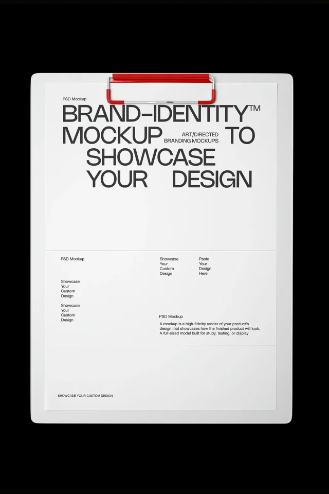 Red minimalist luxury premium office brand VI set &mdash; preview 3