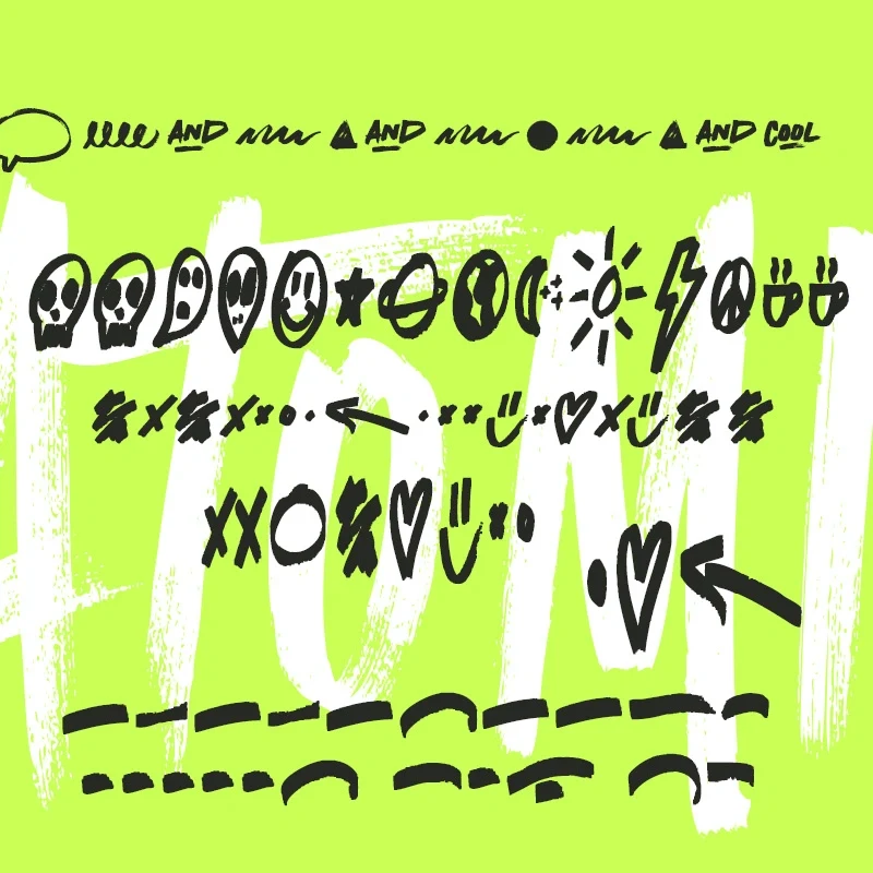 Graffiti marker pen fonts &mdash; preview 10