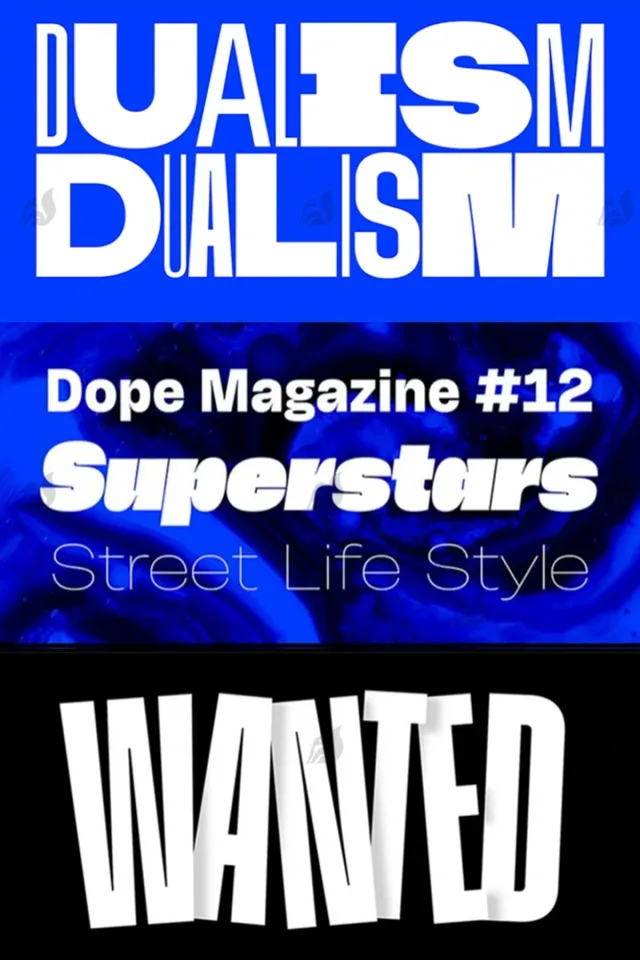 Groteske sans-serif English font &mdash; preview 3
