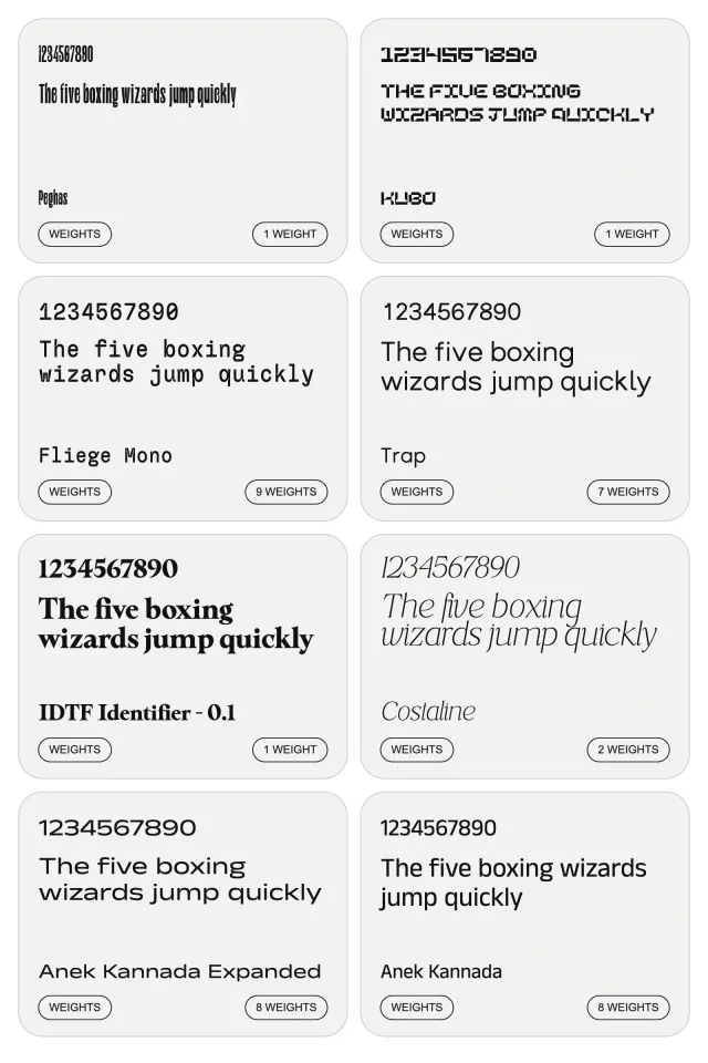 10 Creative fashionable & trendy fonts