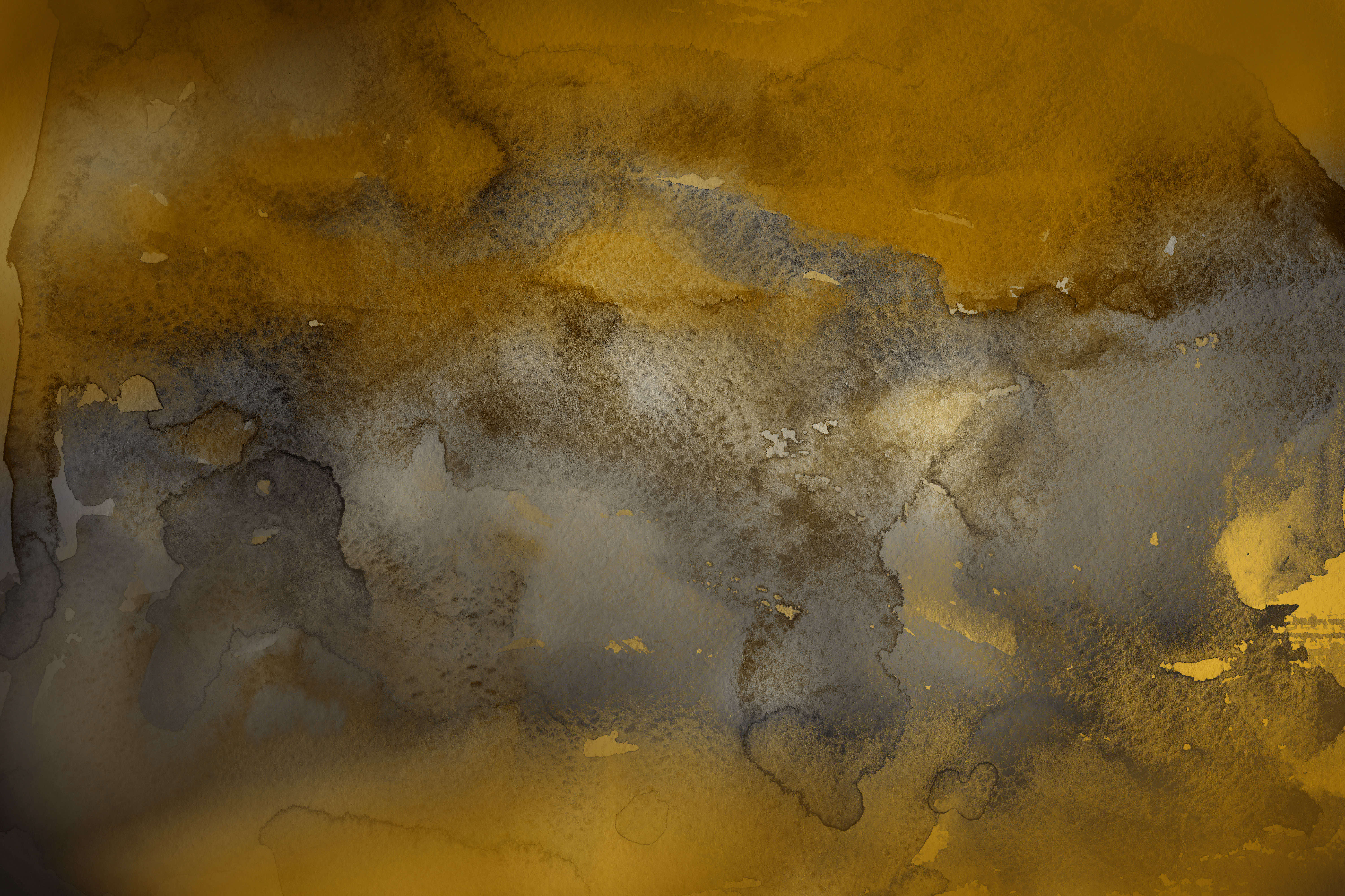 32 Golden Watercolor smudged texture &mdash; preview 3