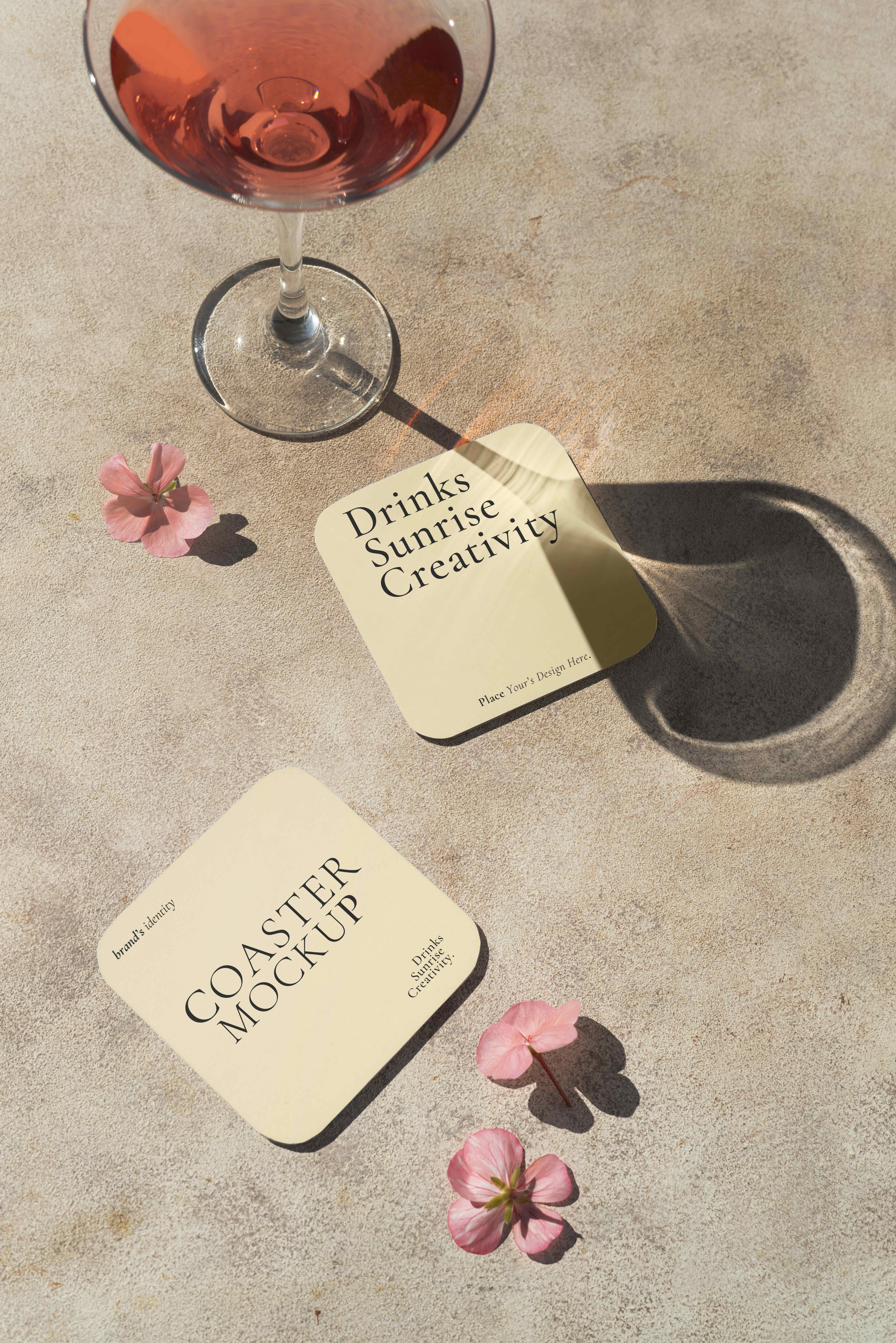 17 Drink Coaster Mockup &mdash; preview 6