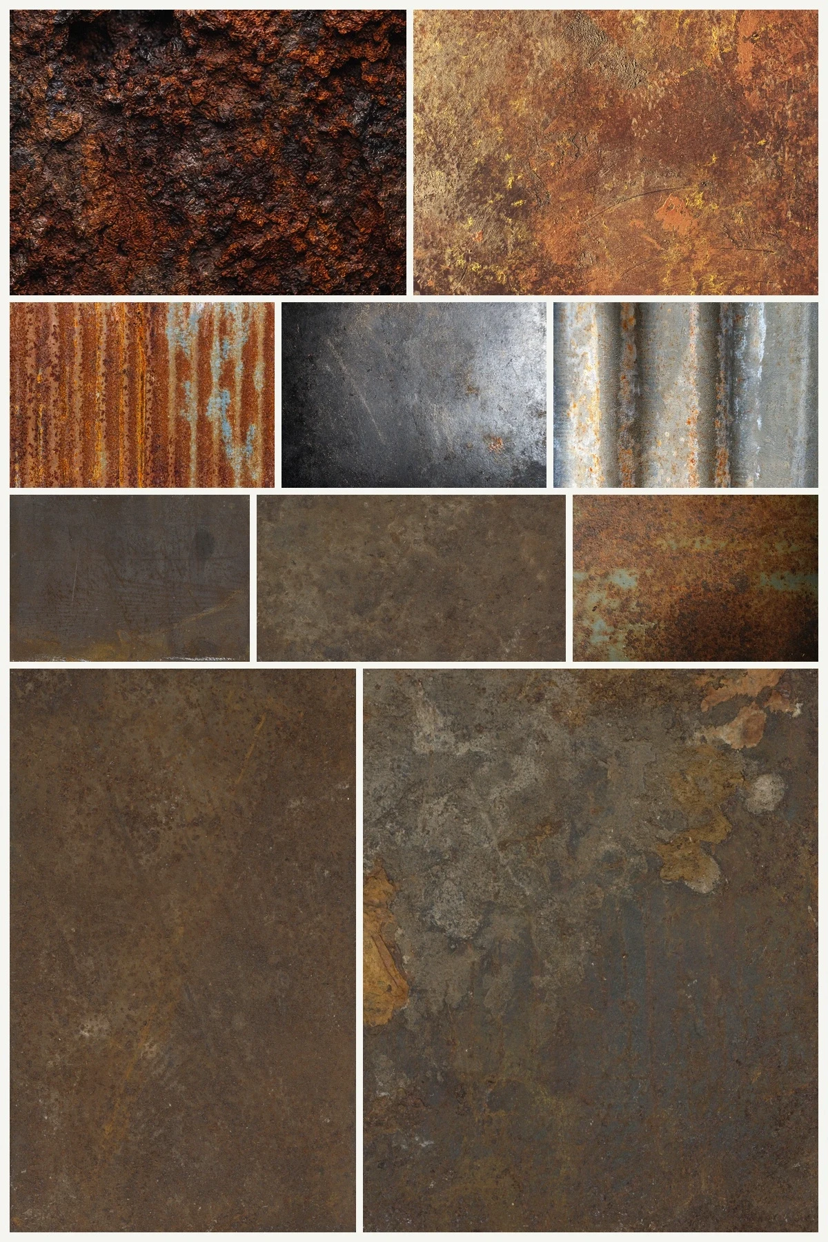 110 Rust metal texture background &mdash; preview 3