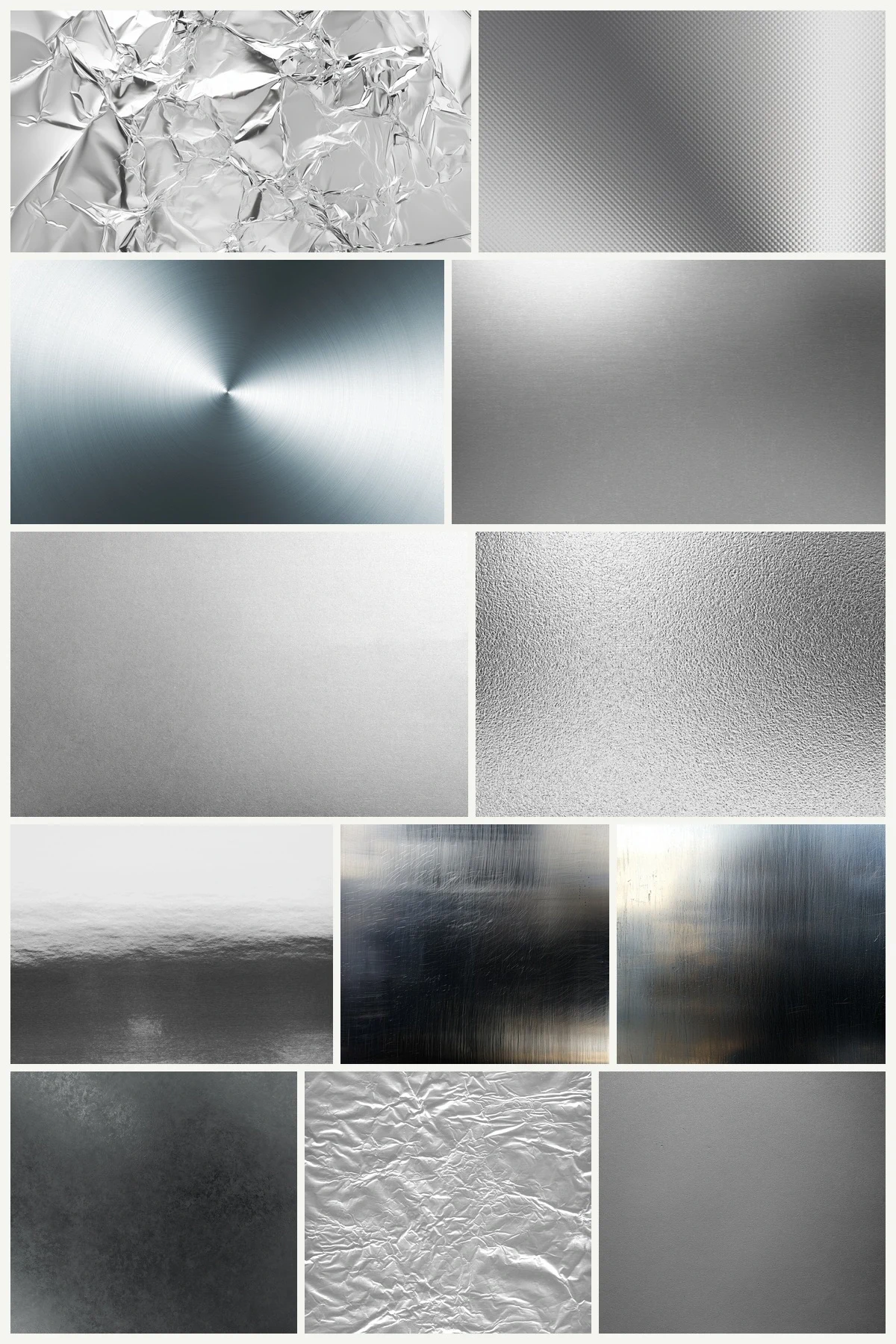 140 Metal Silver Texture Background &mdash; preview 3