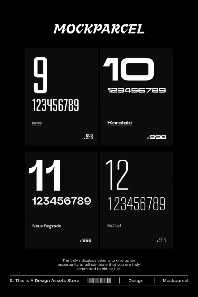 24 number fonts &mdash; preview 3