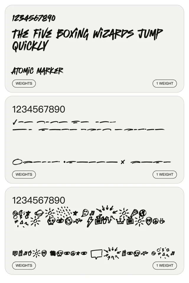 Graffiti marker pen fonts