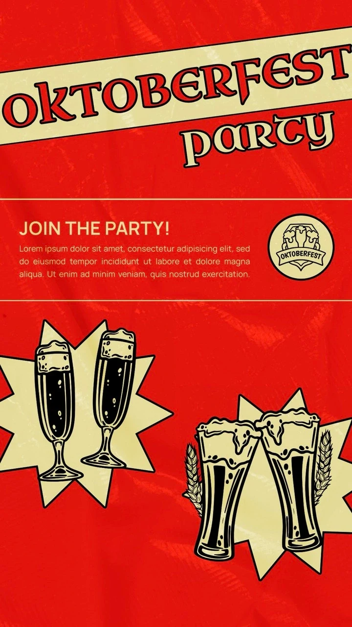 11 Retro-style beer and wine illustration poster &mdash; preview 2