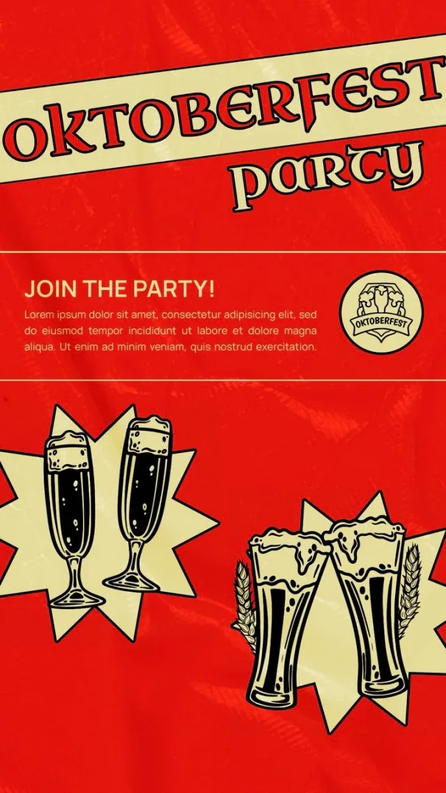 11 Retro-style beer and wine illustration poster &mdash; preview 2