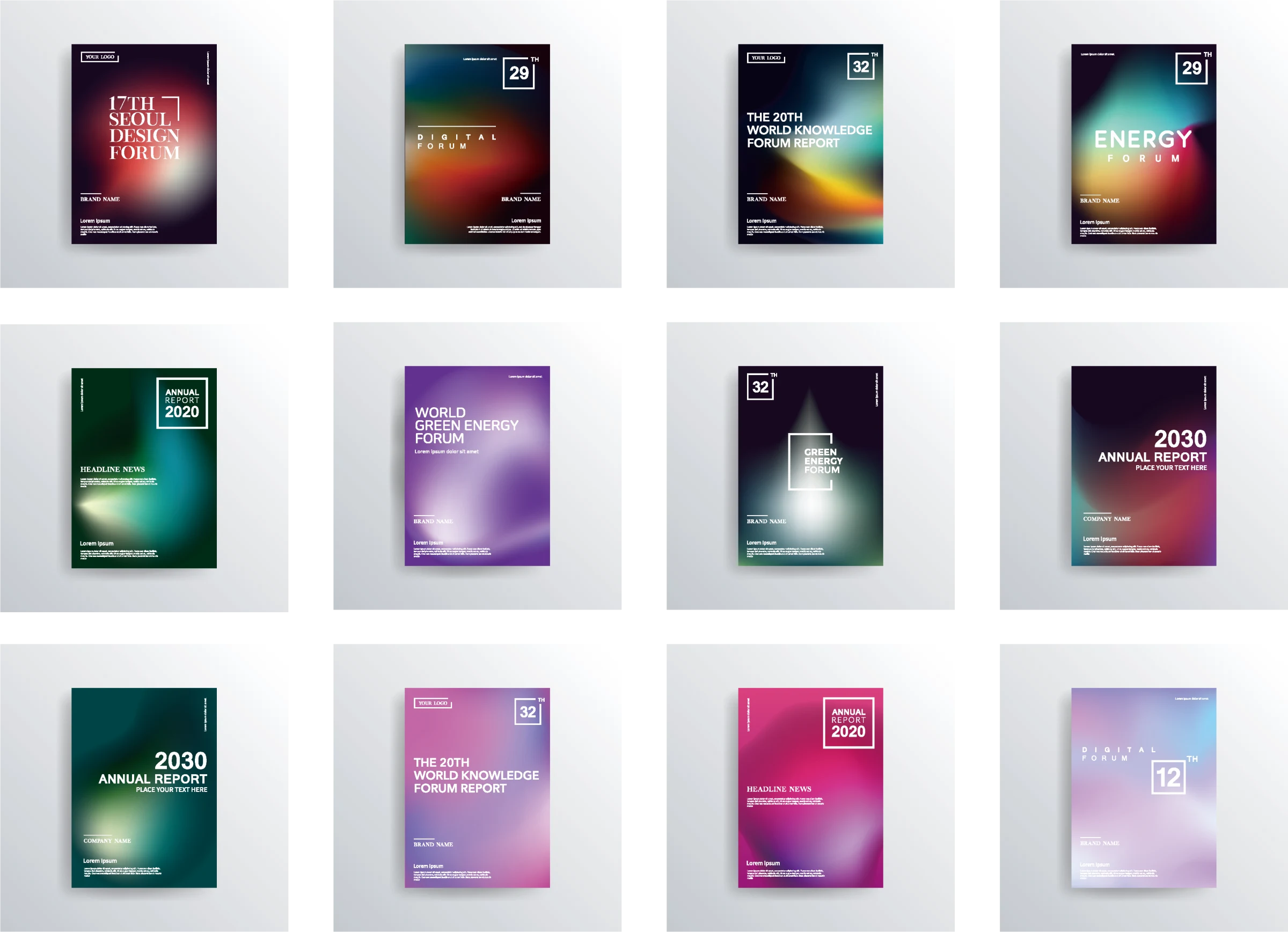 Multi-color gradient background &mdash; preview 2