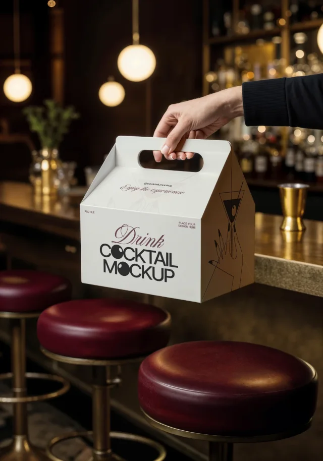 23 Restaurant Bar Canteen Packaging Logo Mockups preview 5