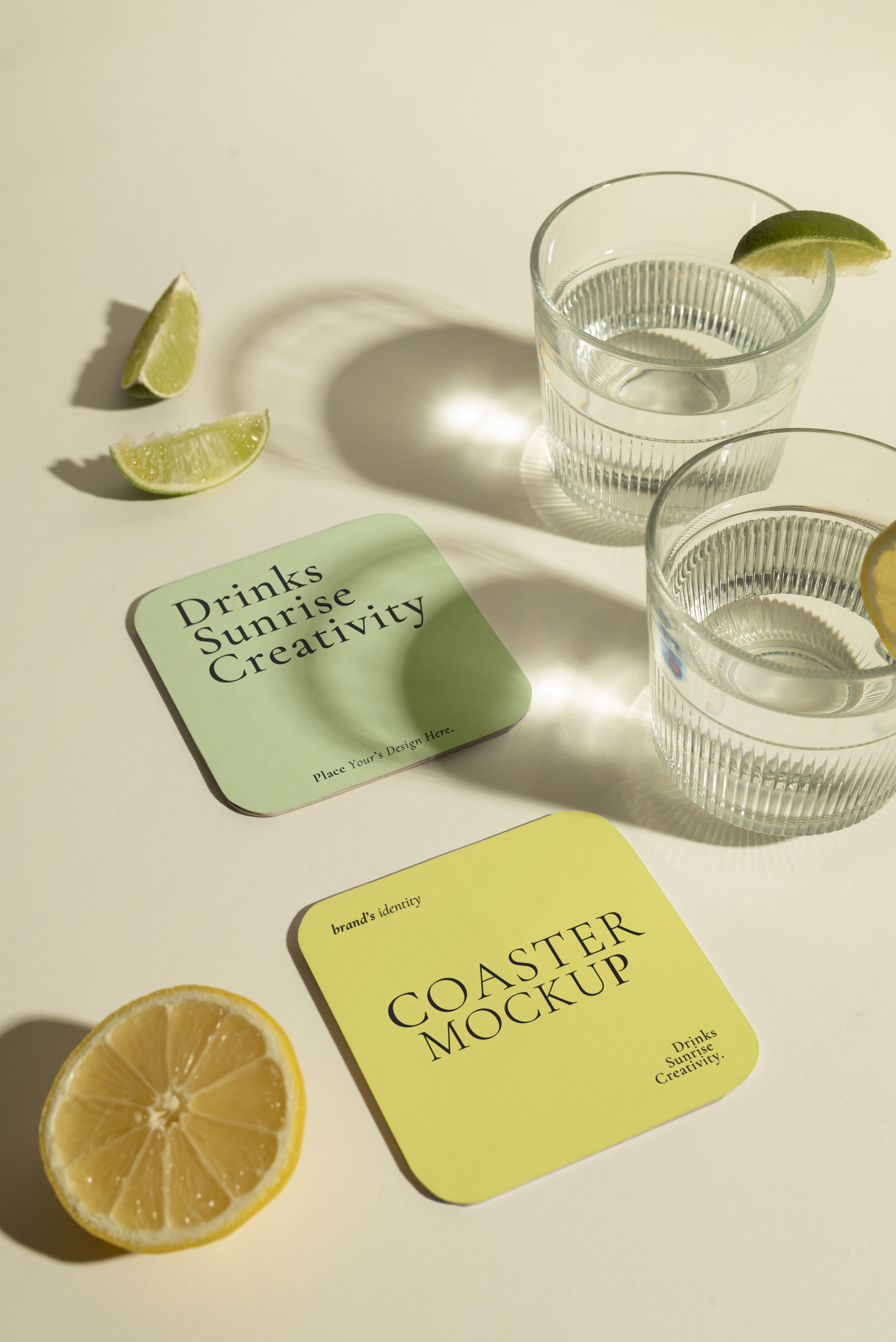 17 Drink Coaster Mockup &mdash; preview 2