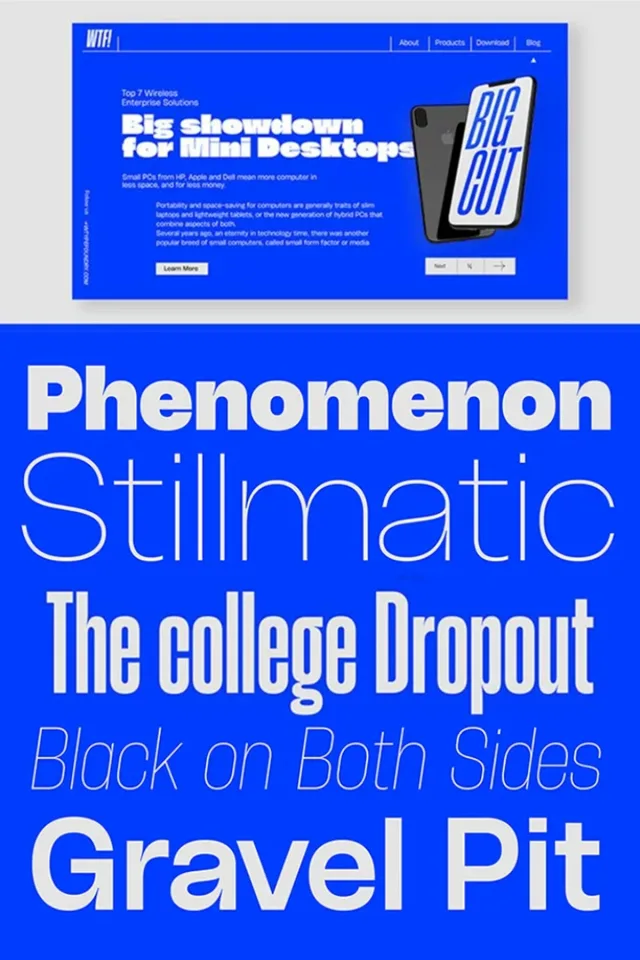 Groteske sans-serif English font &mdash; preview 4