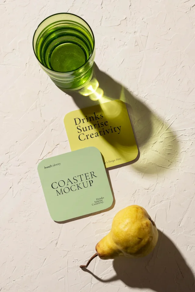 17 Drink Coaster Mockup &mdash; preview 10
