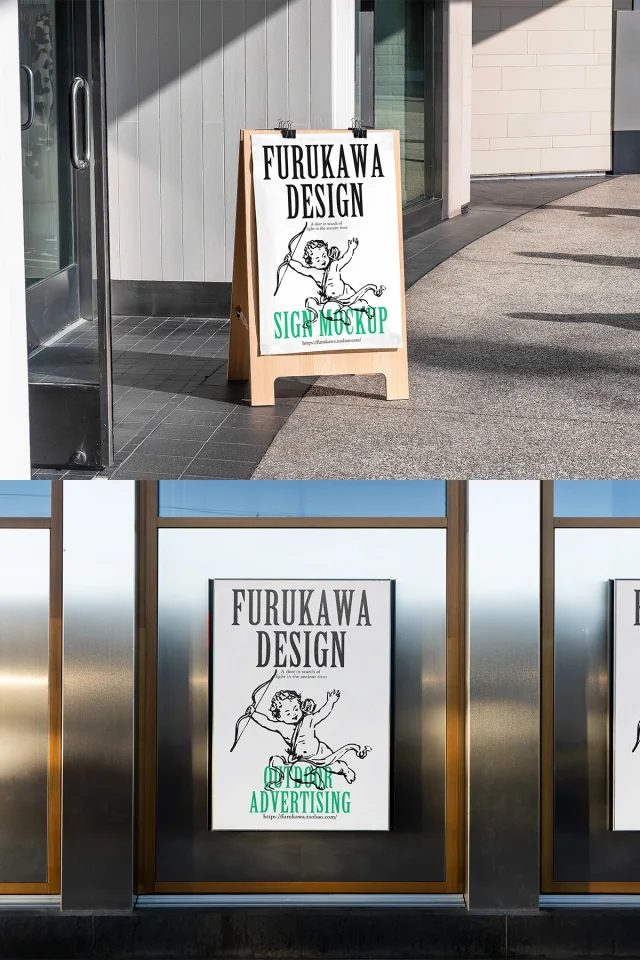 21 Minimalist & trendy restaurant brand display &mdash; preview 9