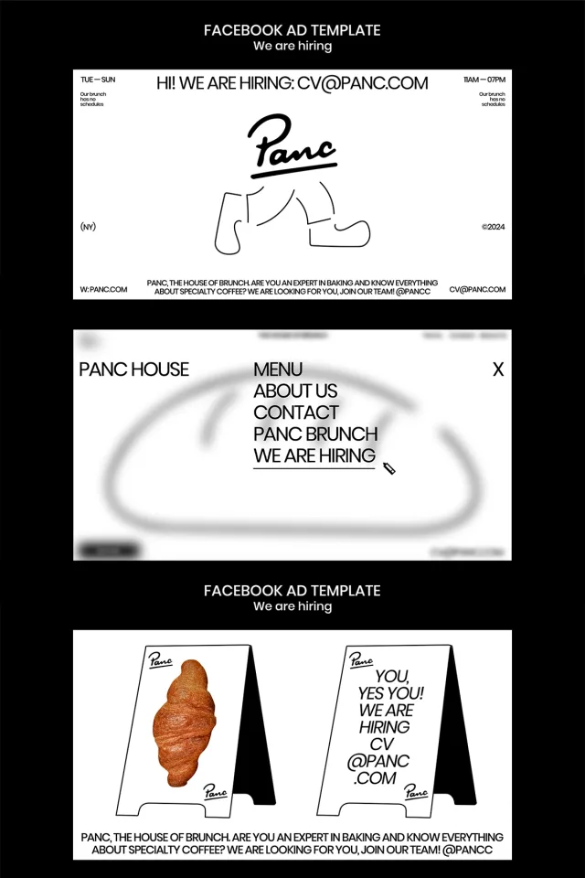 Modern minimalist bakery coffee Template &mdash; preview 9