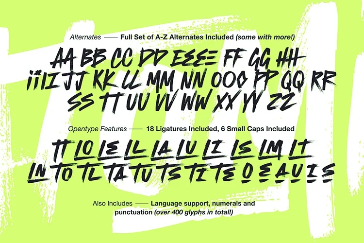Graffiti marker pen fonts &mdash; preview 6