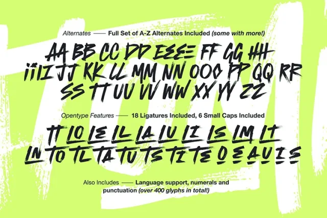 Graffiti marker pen fonts &mdash; preview 6