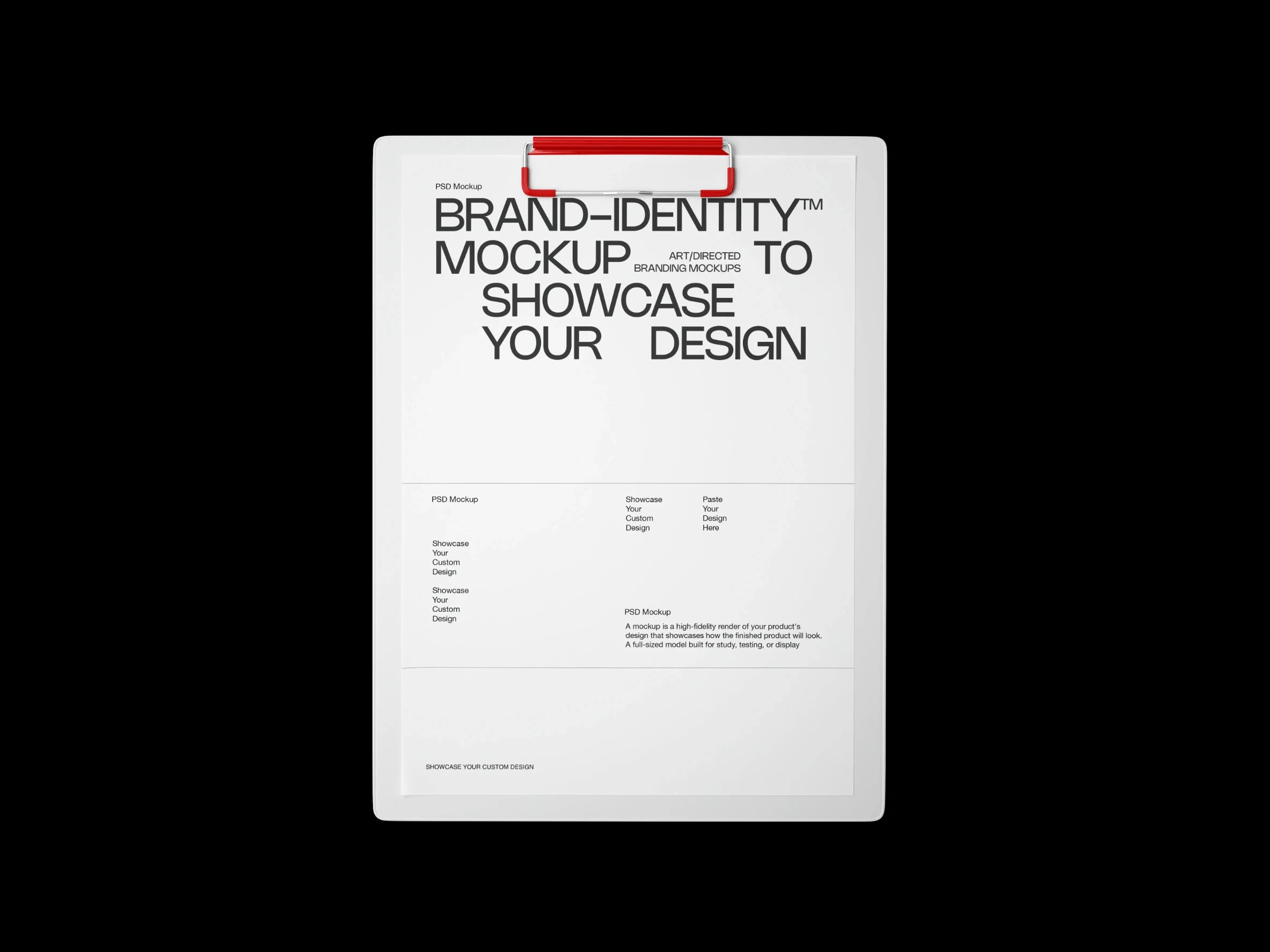 Red minimalist luxury premium office brand VI set &mdash; preview 7