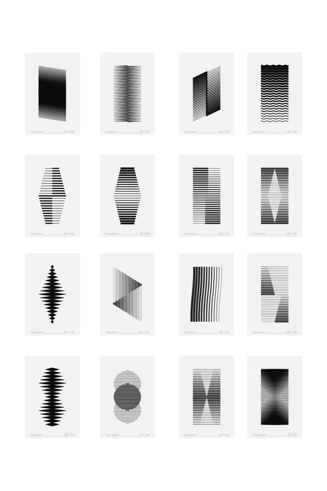 99 Geometric line vector graphics preview 1