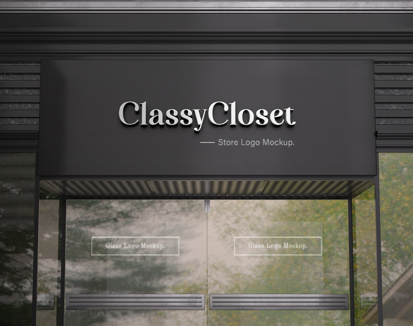 30 Style modern storefront metal signboard preview 4