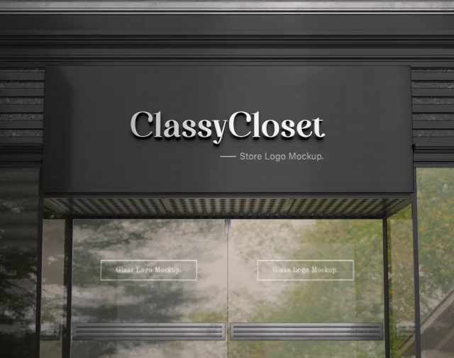 30 Style modern storefront metal signboard preview 4