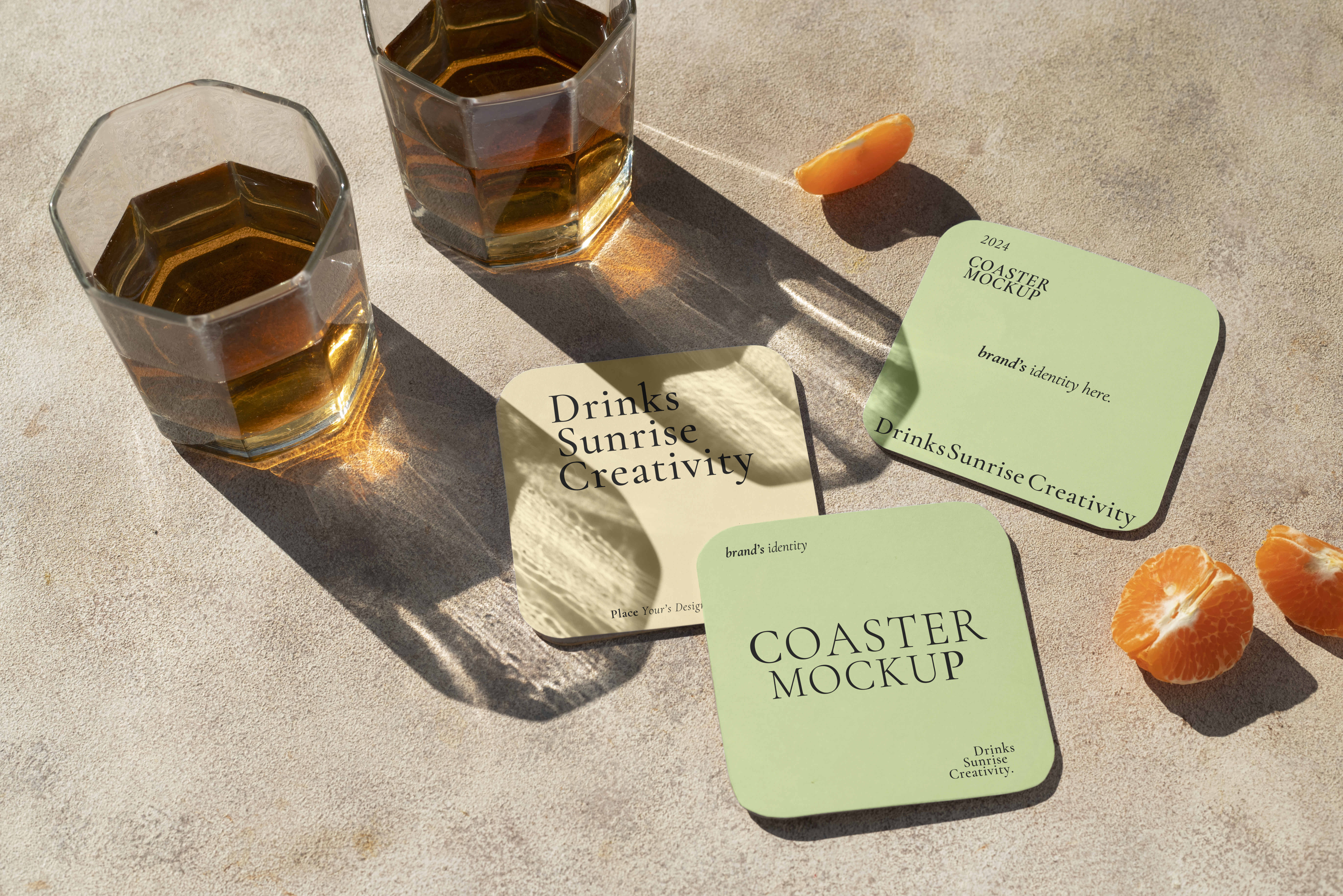 17 Drink Coaster Mockup &mdash; preview 7