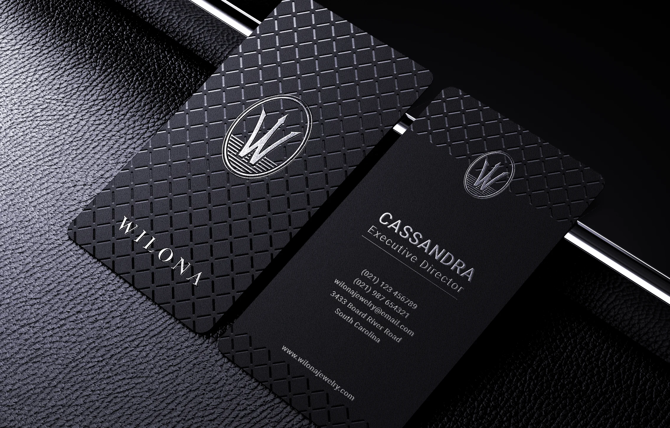 12 Luxury Gold Foil Embossed Business Card Mockups PSD &mdash; preview 7