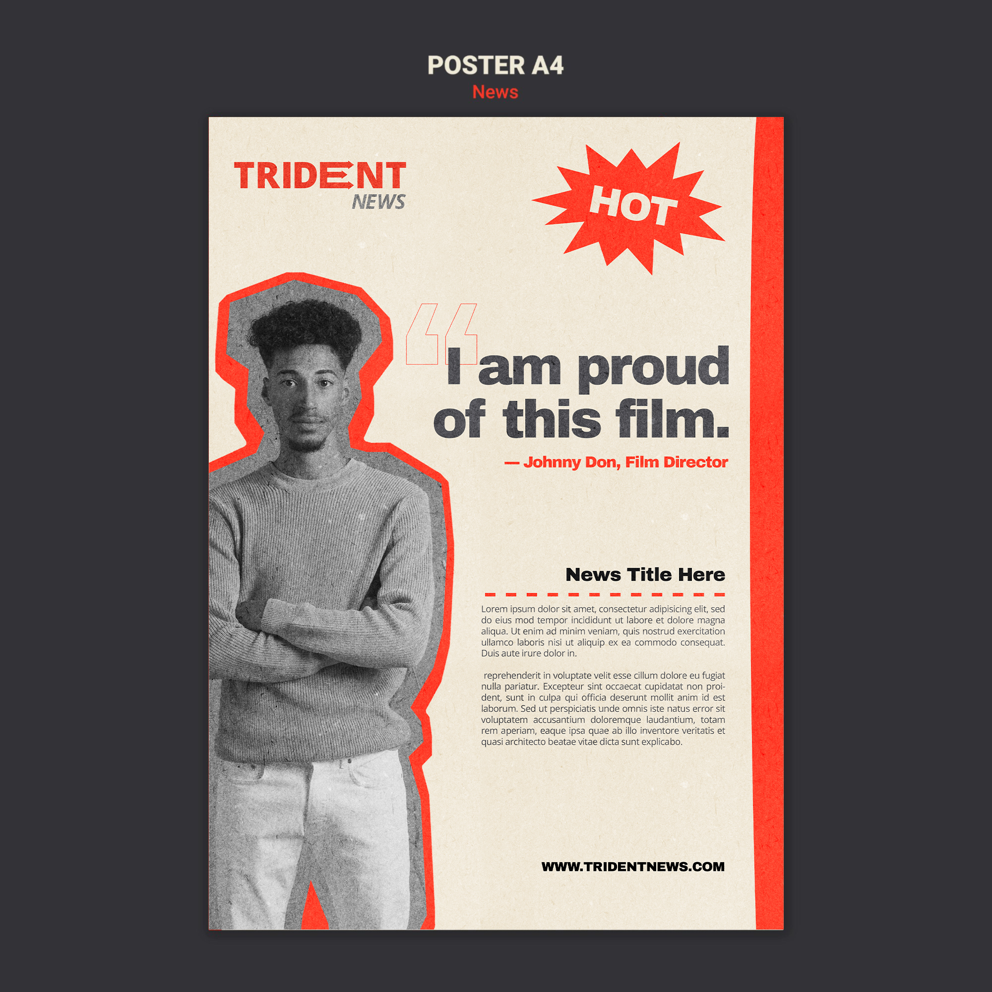 Posters introducing the characters of retro film actors &mdash; preview 7